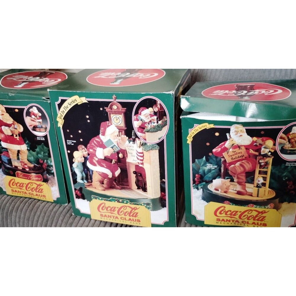 Coca-Cola Ertl Santa Claus Mechanical bank 1995